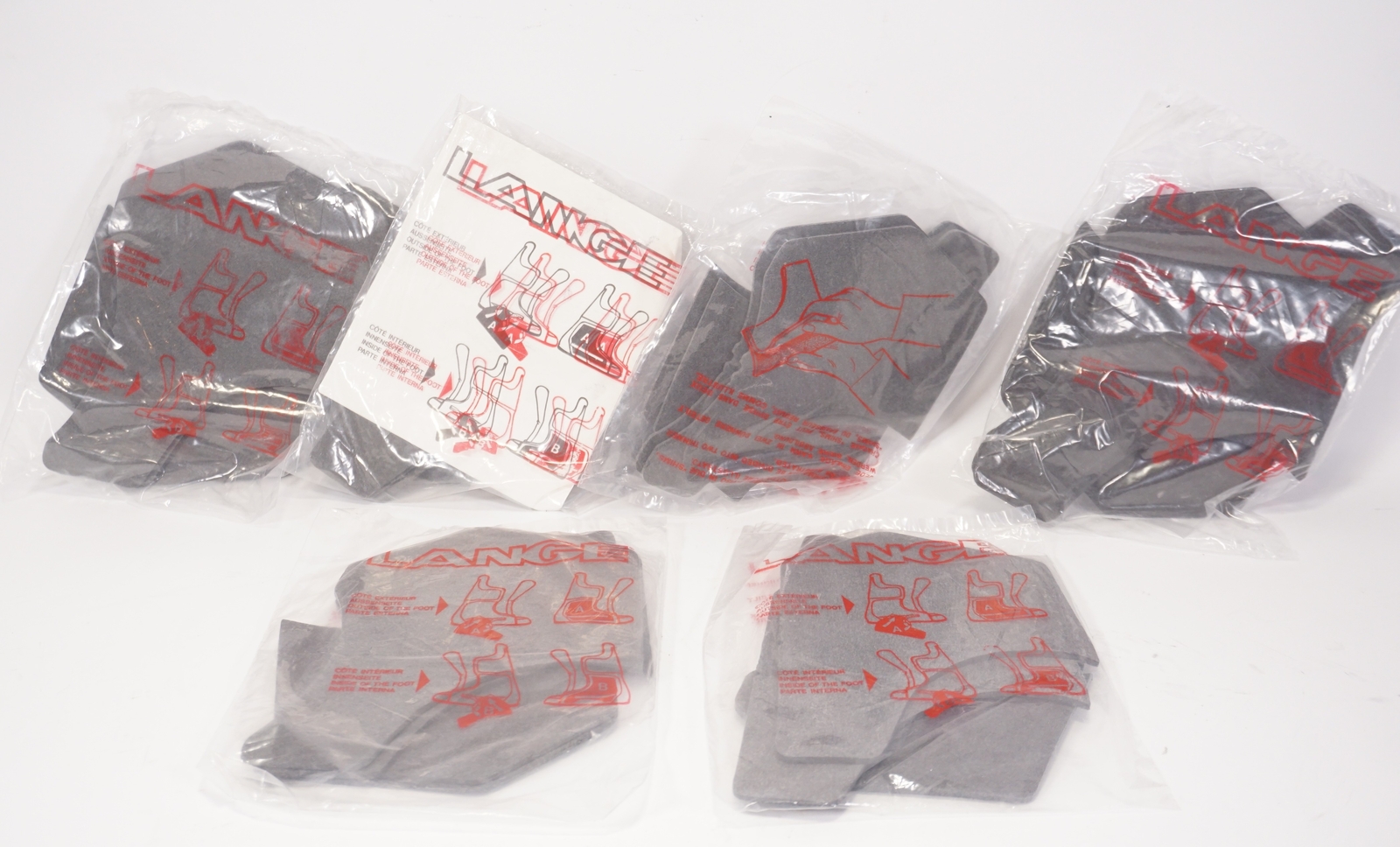 24-Pc Set Original Lance Ski Boot Insoles 6 Packs Of 4 Pieces Each In OVP