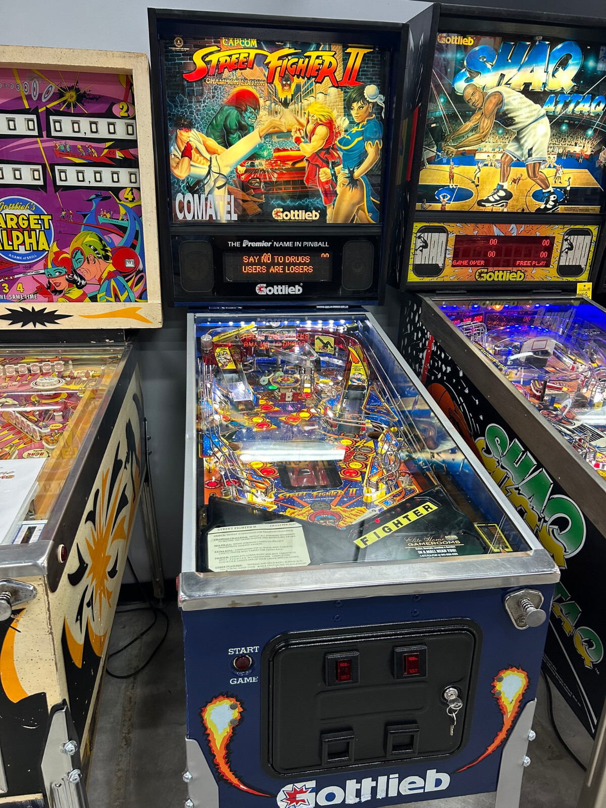 Sreet Fighter 2 Pinball Machine by Gottlieb 1993 - Professionally Refurbished