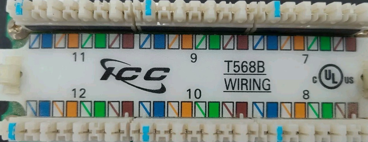 ✅EXCELLENT CONDITION ICC CAT-5 Enhanced 12-Port Patch Panel Ethernet📸SEE PICS📸