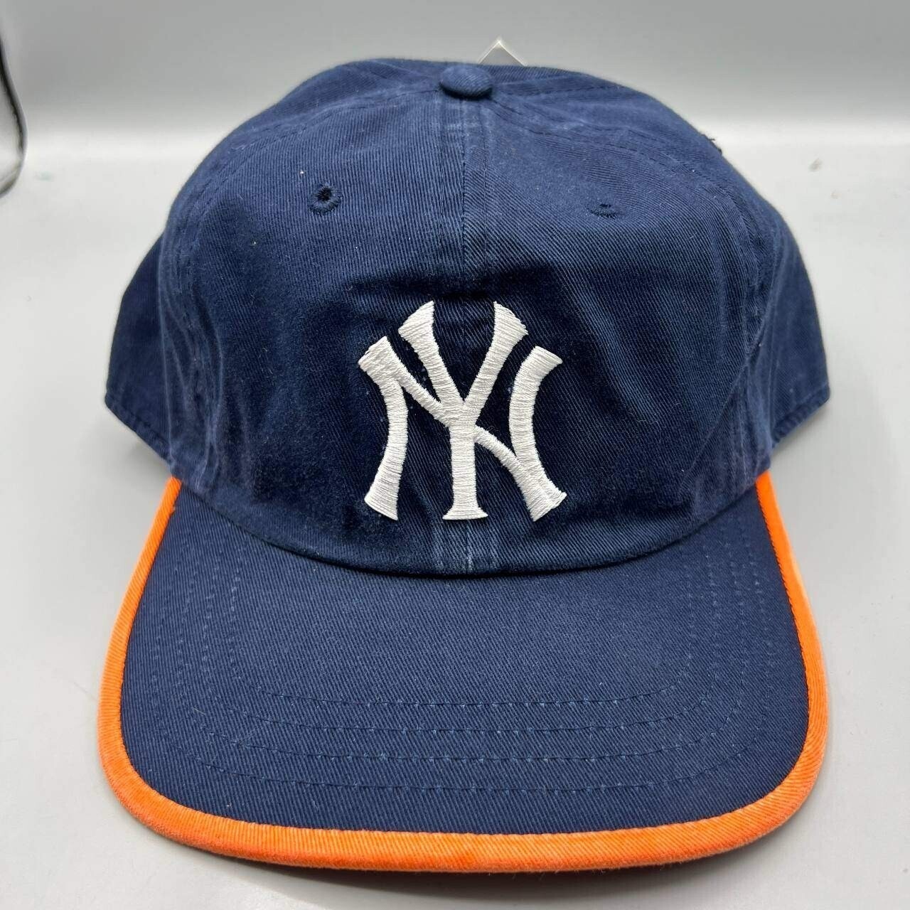 Vintage New York Yankees Hat Men Blue Twins Enterprise Strap Back Cap New