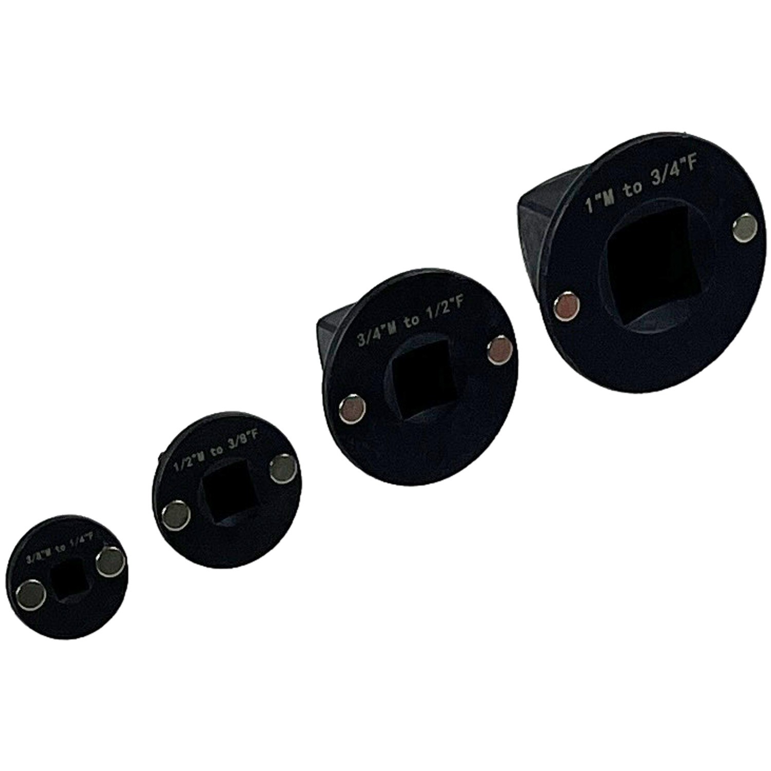 4Pcs Magnetic Low Profile Impact Socket Adapter Set Drive Ratchet Adapter Set