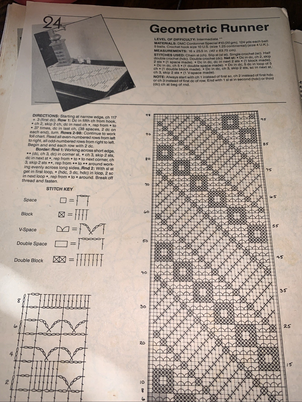 Thread Crochet Pattern Book South Made Leisure Arts Lot