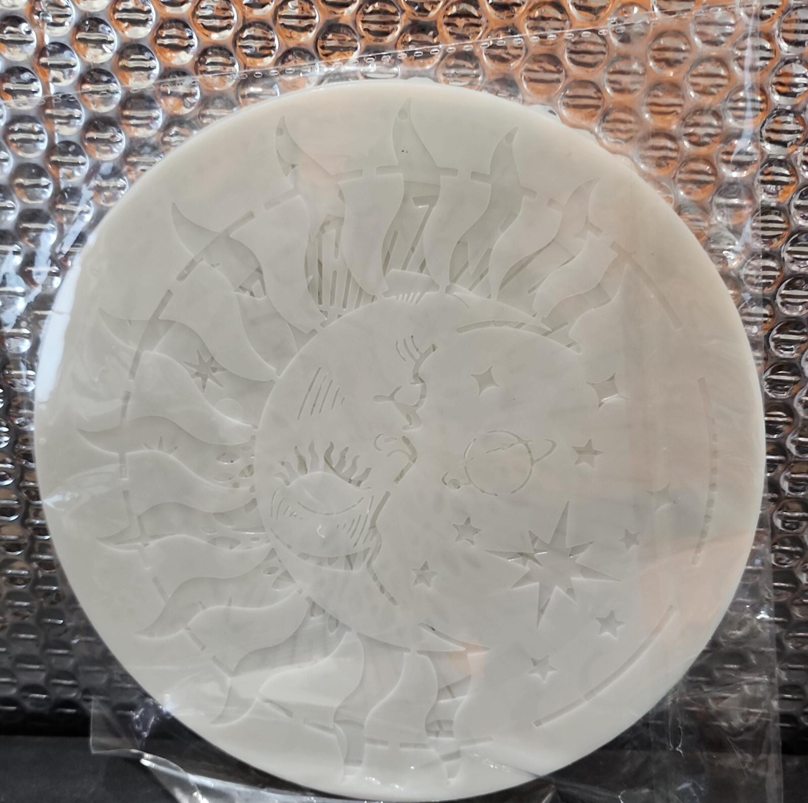 9 Pieces Mandala Sun and Moon Stencil Moon