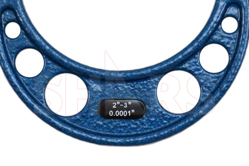 Shars 2-3" x 0.0001" Outside Micrometer Solid Metal Frame New Save $20.24 P}