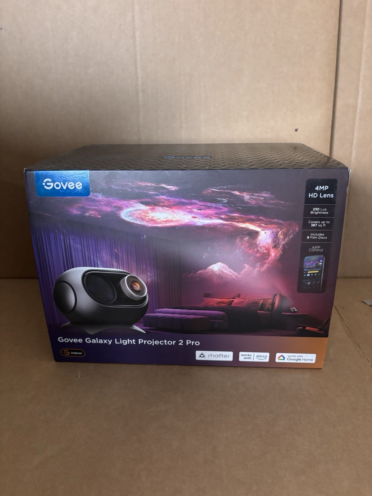 Govee Galaxy Matter Light Star Projector 2 Pro 4 Megapixel HD Lens H609D