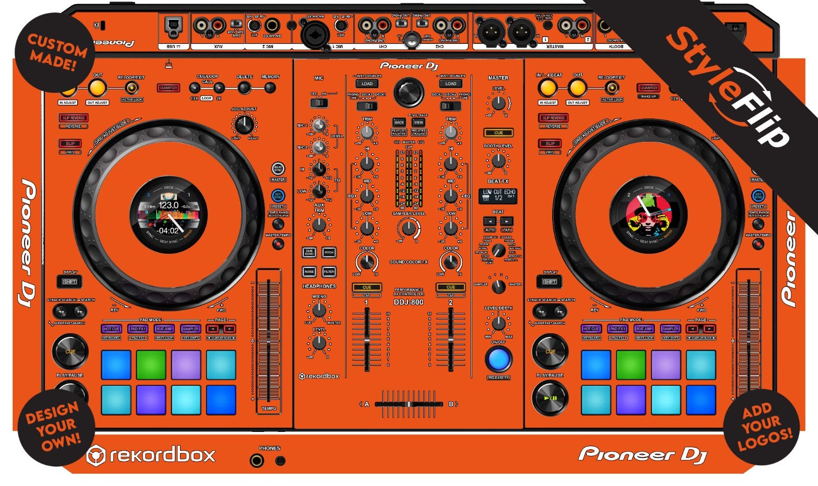 Pioneer DDJ-800 Skin | Custom Design | Protective Decal | StyleFlip Skins