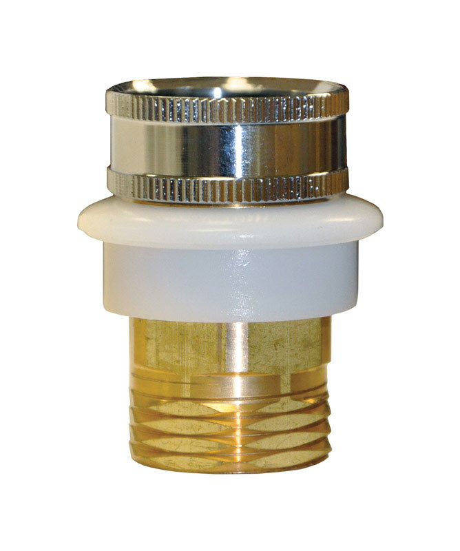 Danco 10518 Quick Connect Adapter, Male X 3/4 in Female Garden Hose, Metal,