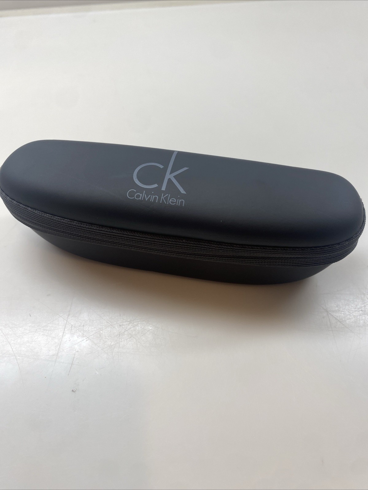 Calvin Klein Glasses Case Only Gray Lightweight Titanium Rimless Eyeglasses