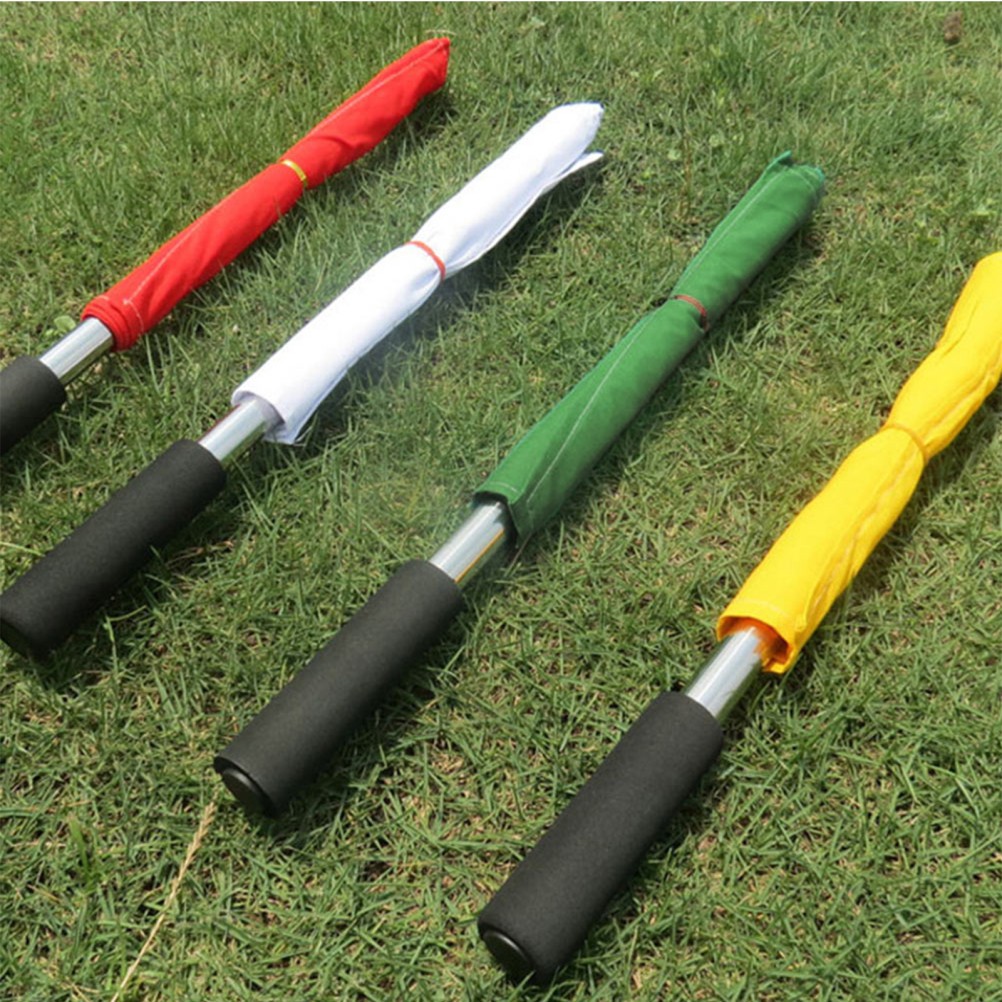 4 Pcs Hand Referee Flags With High Visibility For Sports Events