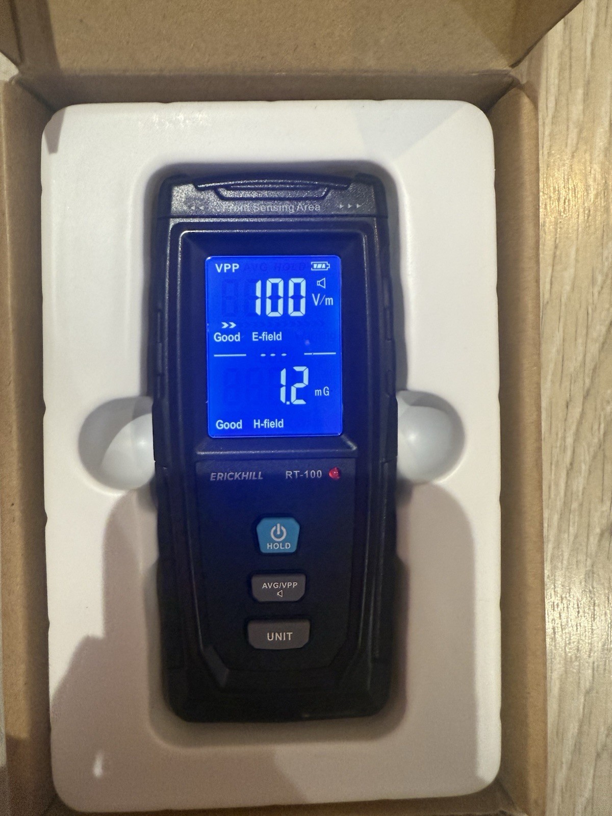 Erickhill RT-100 EMF Tester Dual Mode 5Hz-3500MHz Electromagnetic Meter