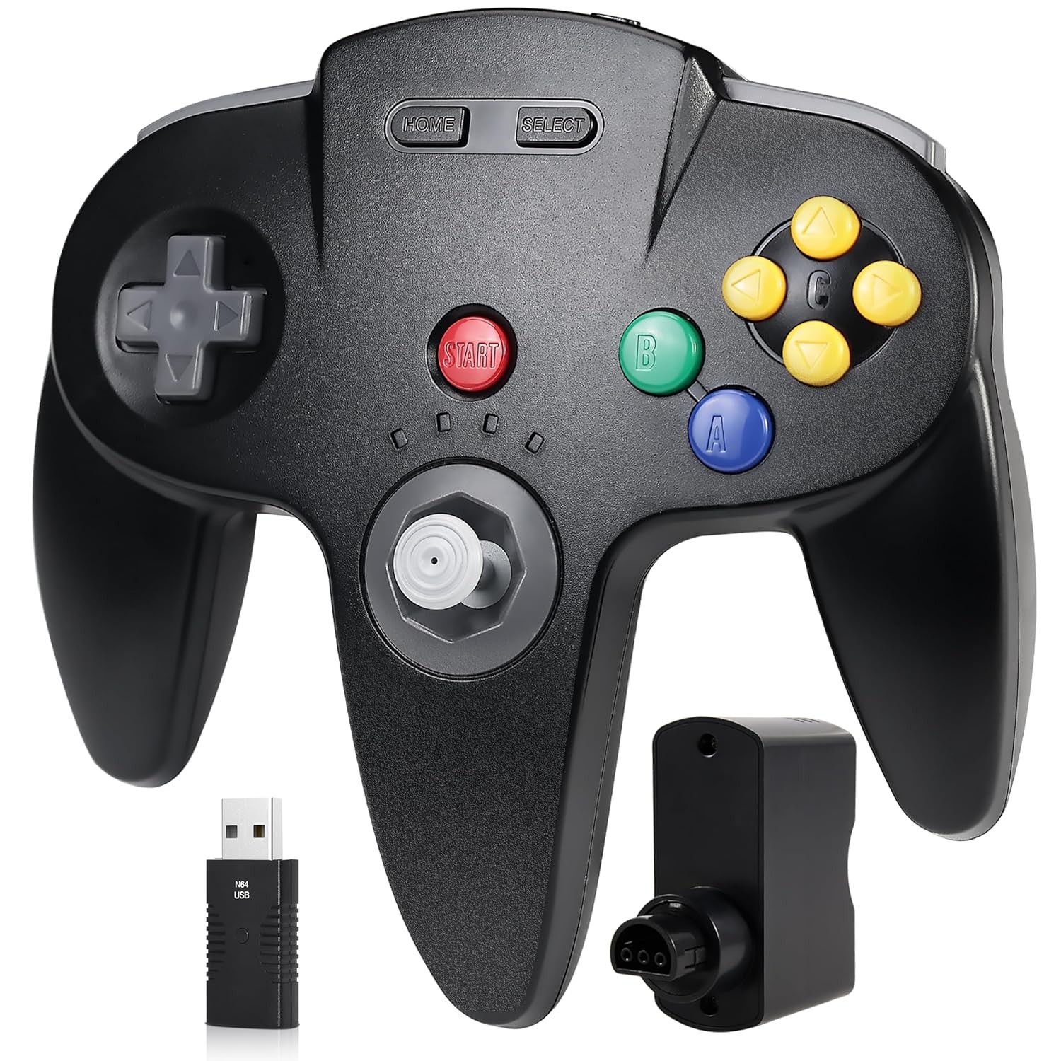 Wireless N64 Controller for Nintendo 64 Console Switch Windows PC w/ Rumble Pak