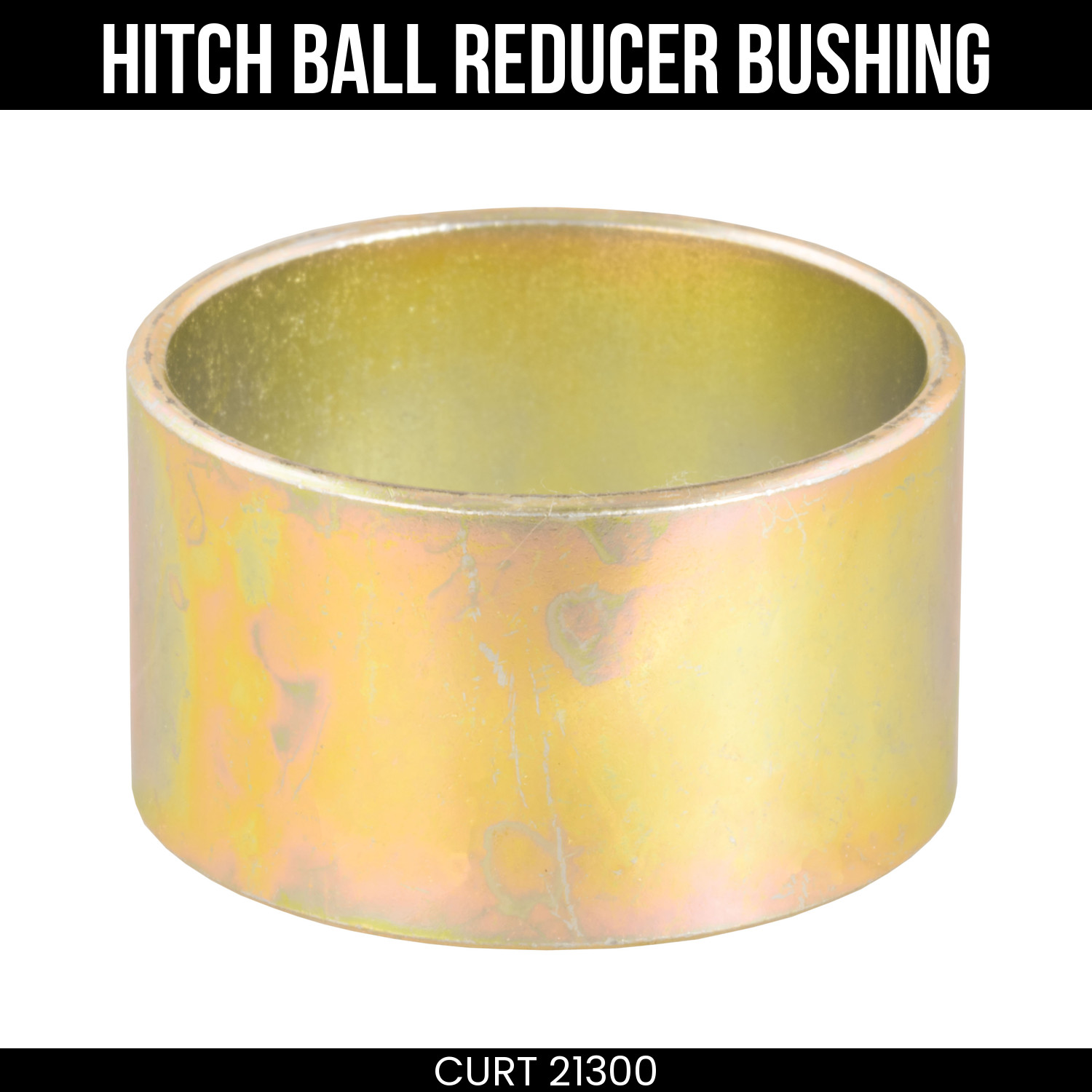 CURT Trailer Hitch Ball Hole Reducer Bushing 1-3/8 In to 1-1/4 In Diameter 21300