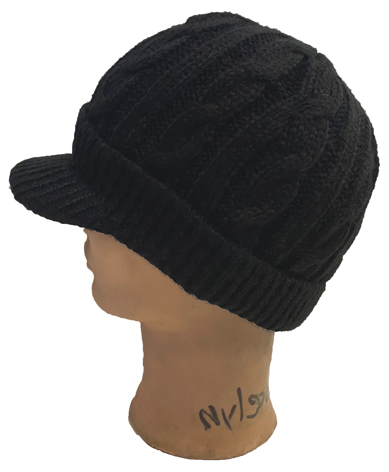 WHOLESALE LOT 12 PCS Mens Winter Knit Cap Snowboad Ski Knit Beanie Visor Cap Hat