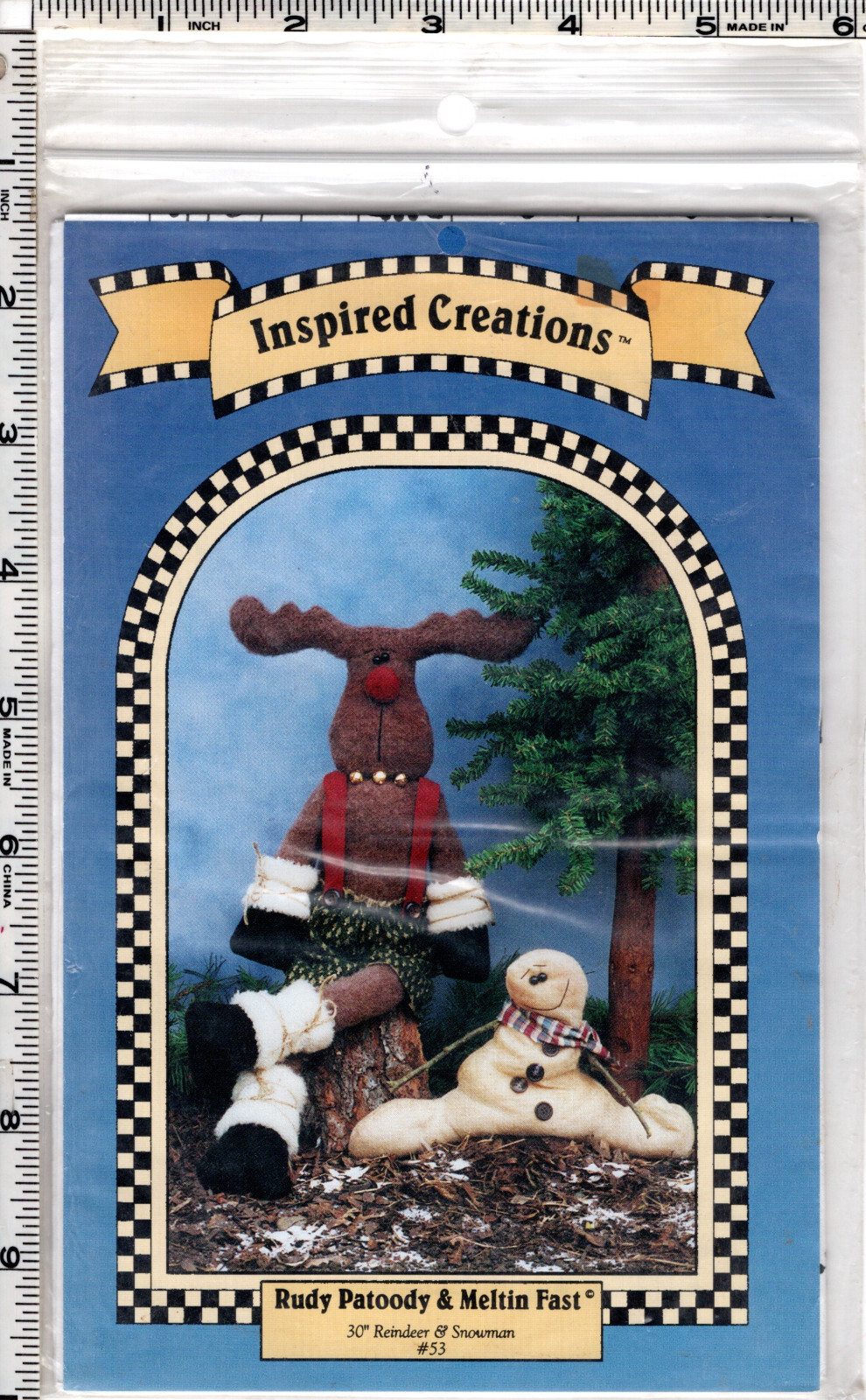 "Rudy Patoody & Meltin Fast" ©1997 Inspired Creations Sewing Doll Craft Ptrn #53