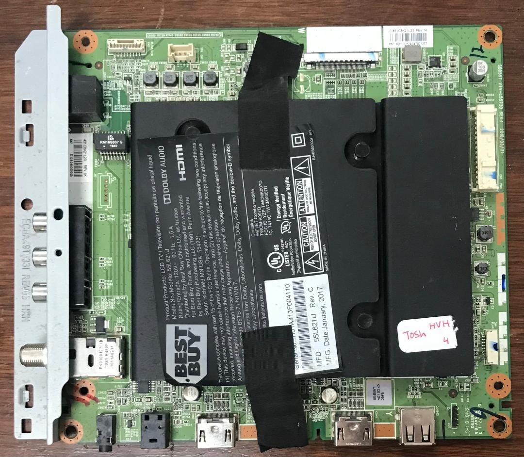 Toshiba 461C8K21L23 Main Board 55L621U