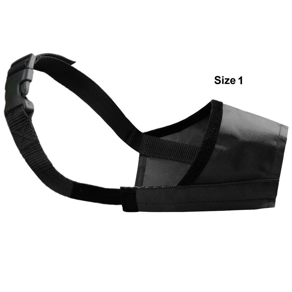 Pomeranian Dog Muzzle Black Nylon Training Aid Anti Bite Barking Training Guard