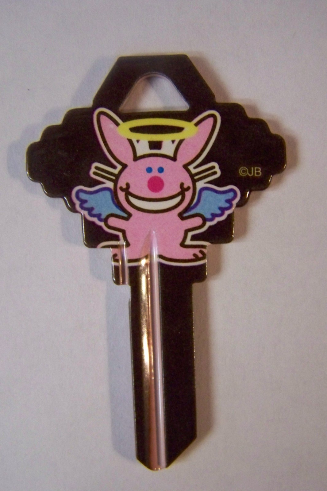 Happy Bunny Angel/Devil Schlage SC1 house key blank.