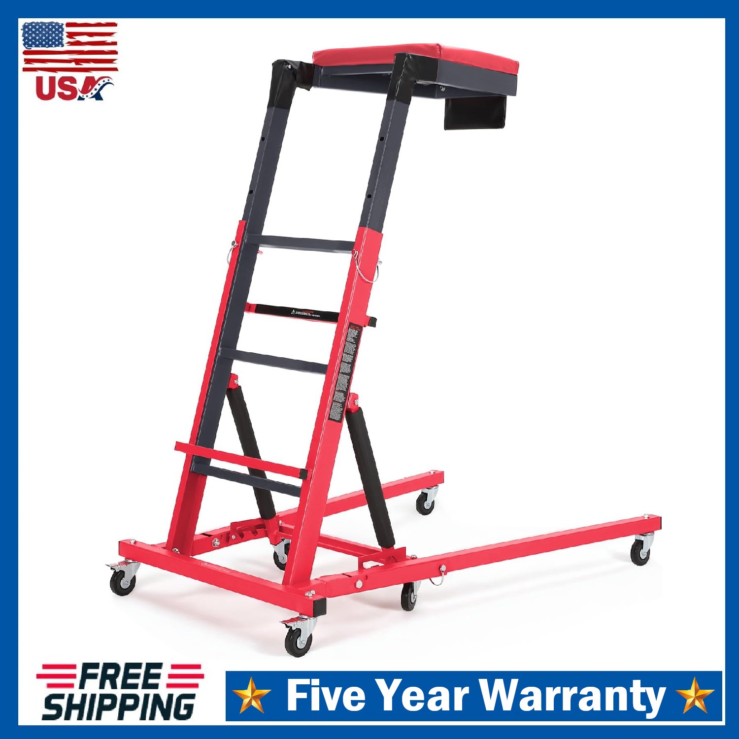 Automotive Topside Creeper ,Foldable Engine Creeper Adjustable Height & 6 Wheels