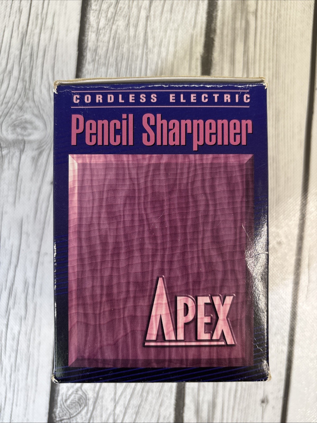 Vintage Apex Cordless Electric Battery-Operated Pencil Sharpener. New in Box.