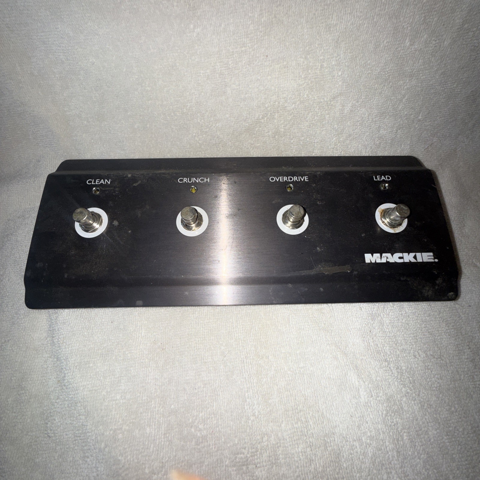 Mackie Hotwire PB4 FOUR 4 BUTTON FOOT SWITCH CLEAN -CRUNCH -OVERDRIVE