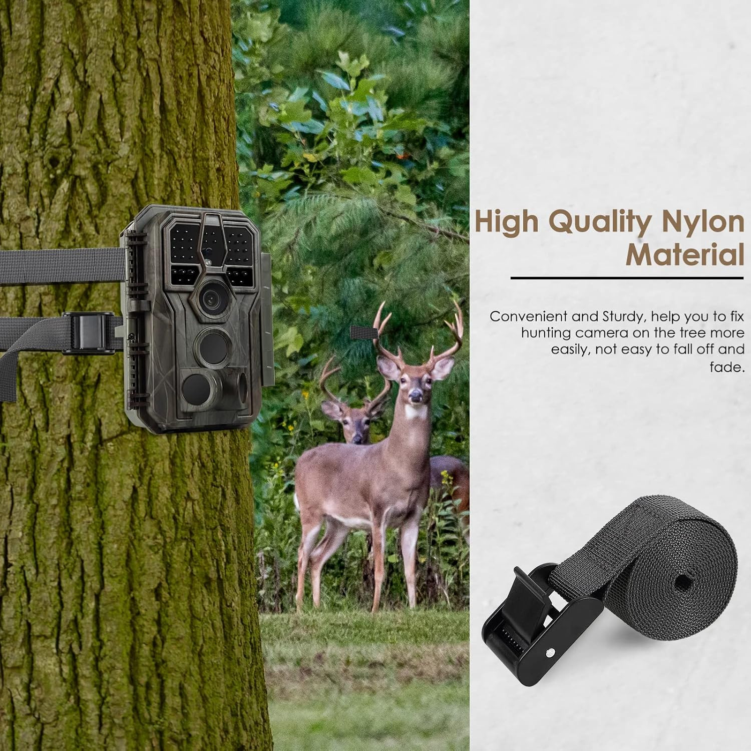 5Pcs Trail Camera Straps Game Camera Tree Mounting Straps Portable UV Resistant