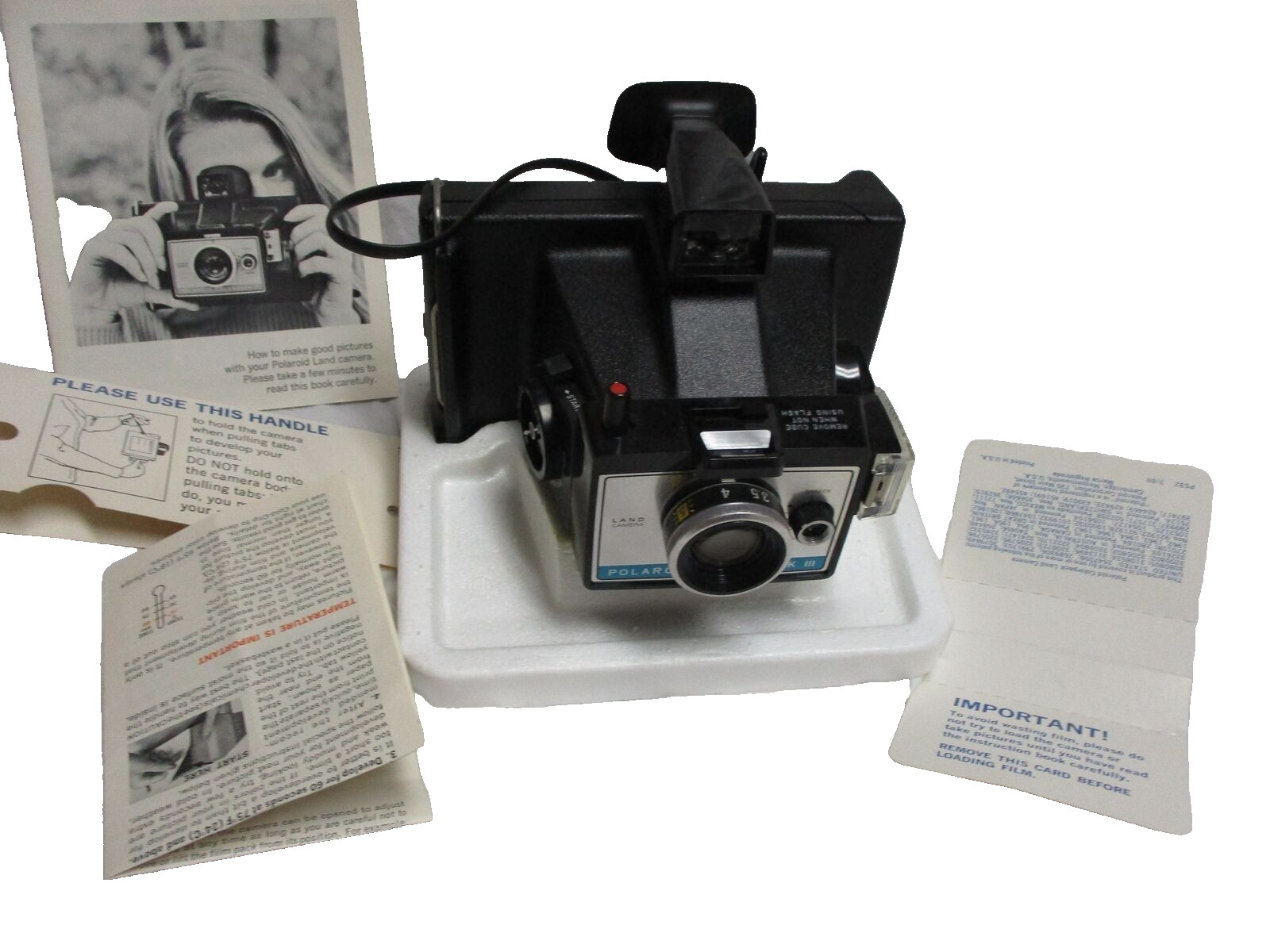 Vintage 1970 Polaroid Colorpack 3 Land Camera