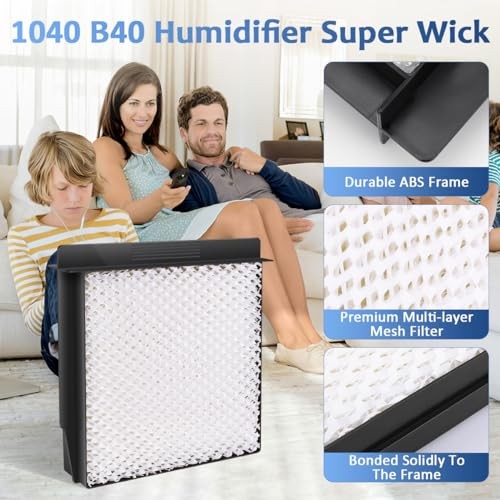 1040 Replacement Wick for B40 B40-C Humidifier Wick Filter, Replaces 2Pack