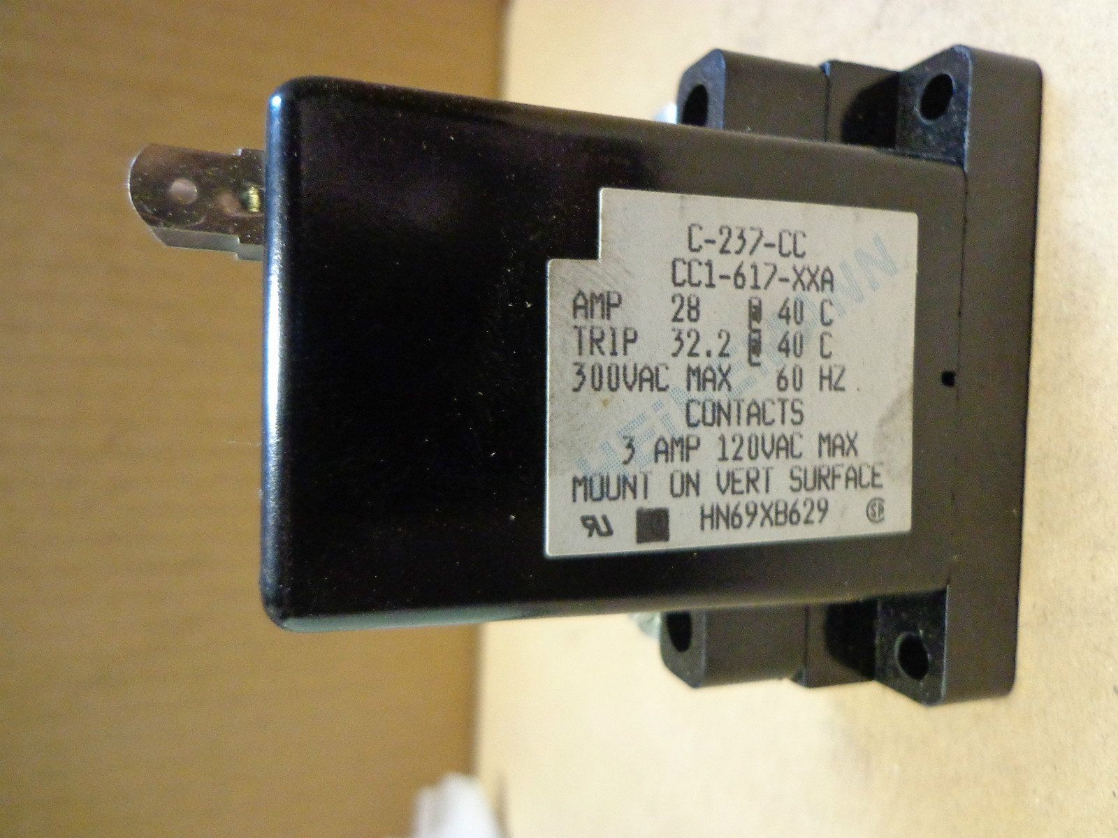 ~DiscountHVAC~ HN69XB629 - Heinemann Overload Relay 3/1.5A @ 120/240V