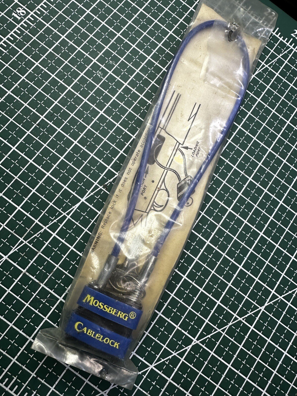 Mossberg Blue Cable Lock with two Keys Factory OEM Safety Shotgun NEW IN PACKAGE