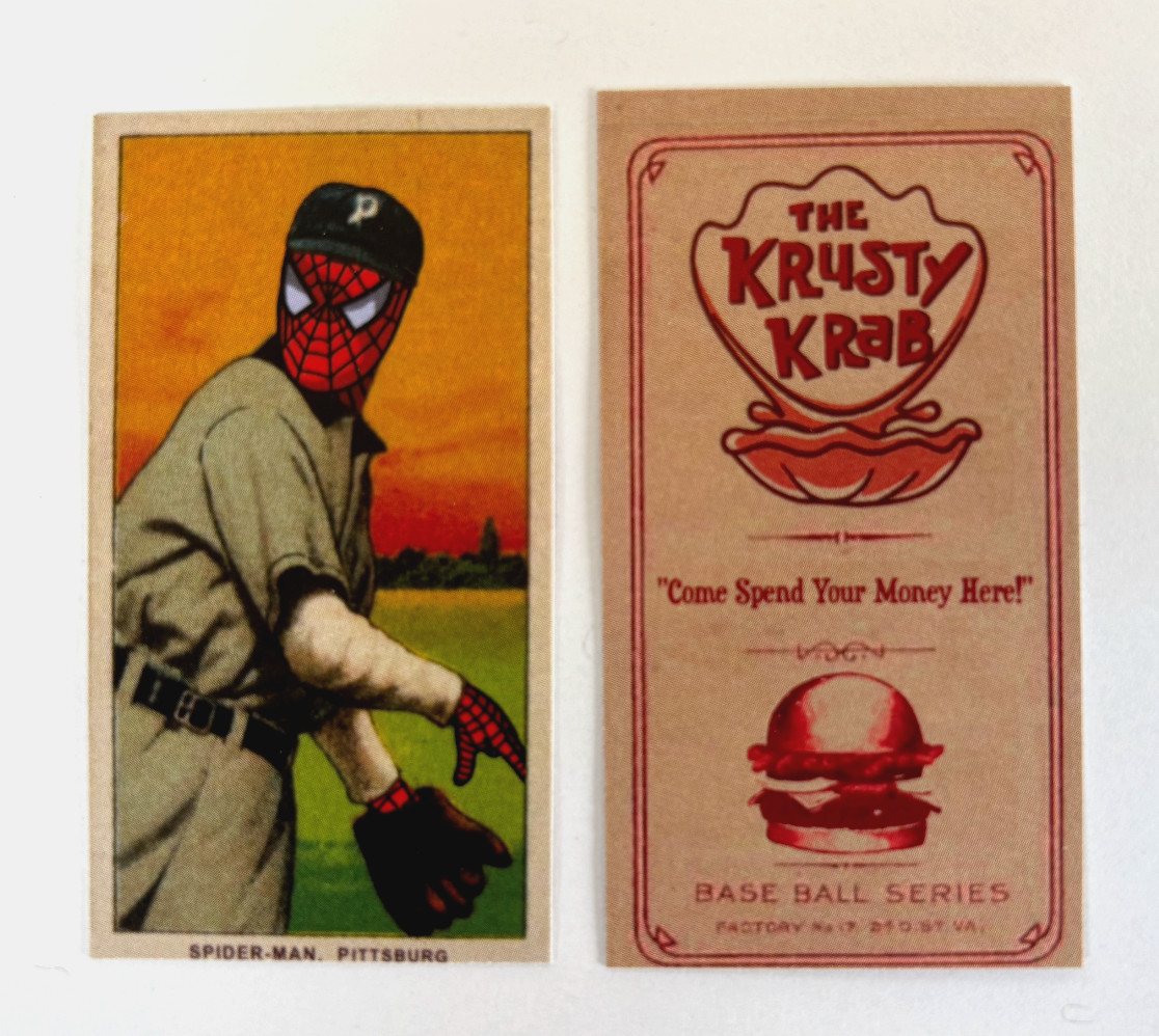 T206 Spider Man 2-Sided T206 Tobacco Parody Card | Deacon Phillippe