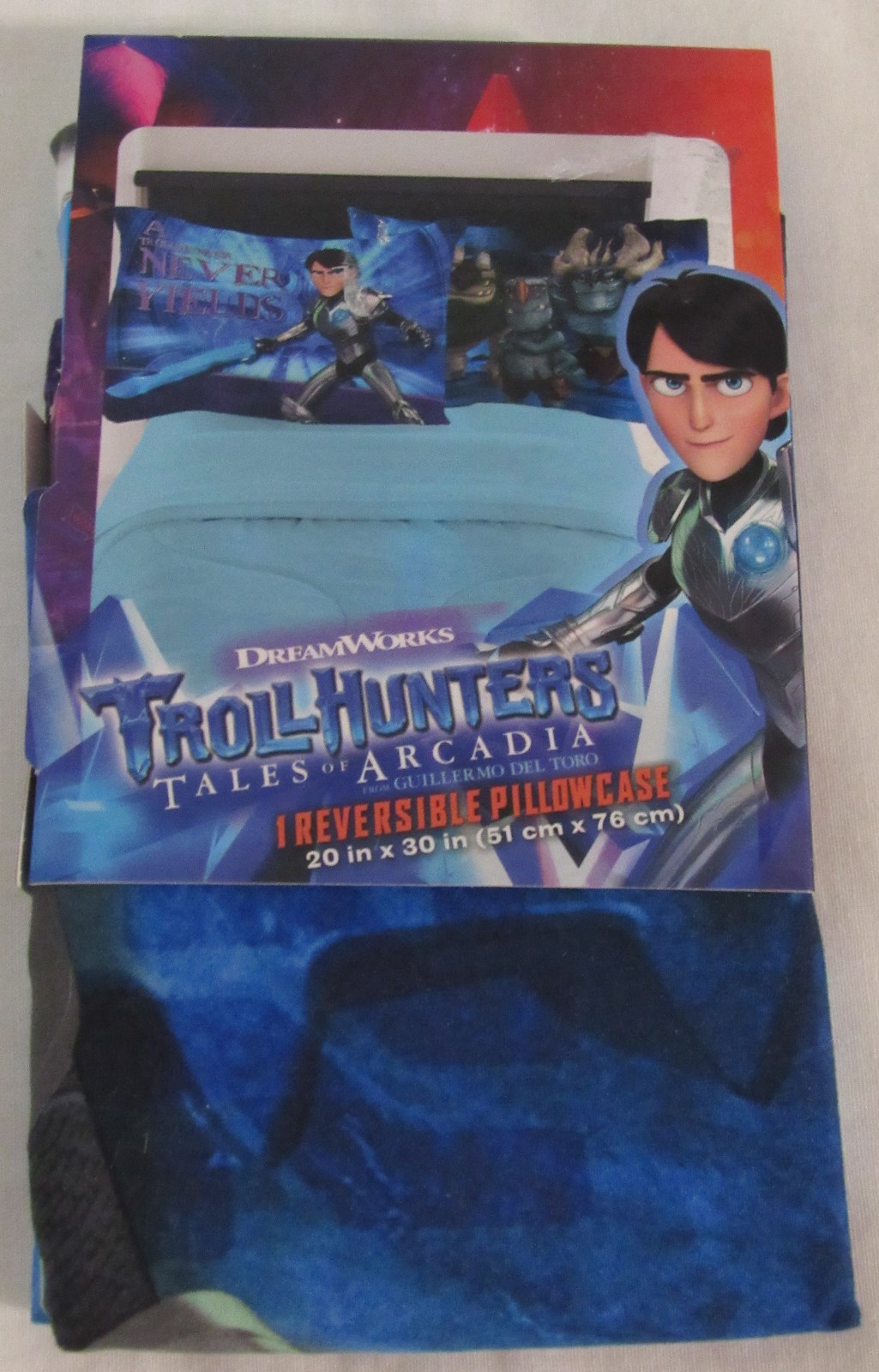 Dreamworks Troll Hunters Tales of Arcadia Reversible Pillowcase boys bedding
