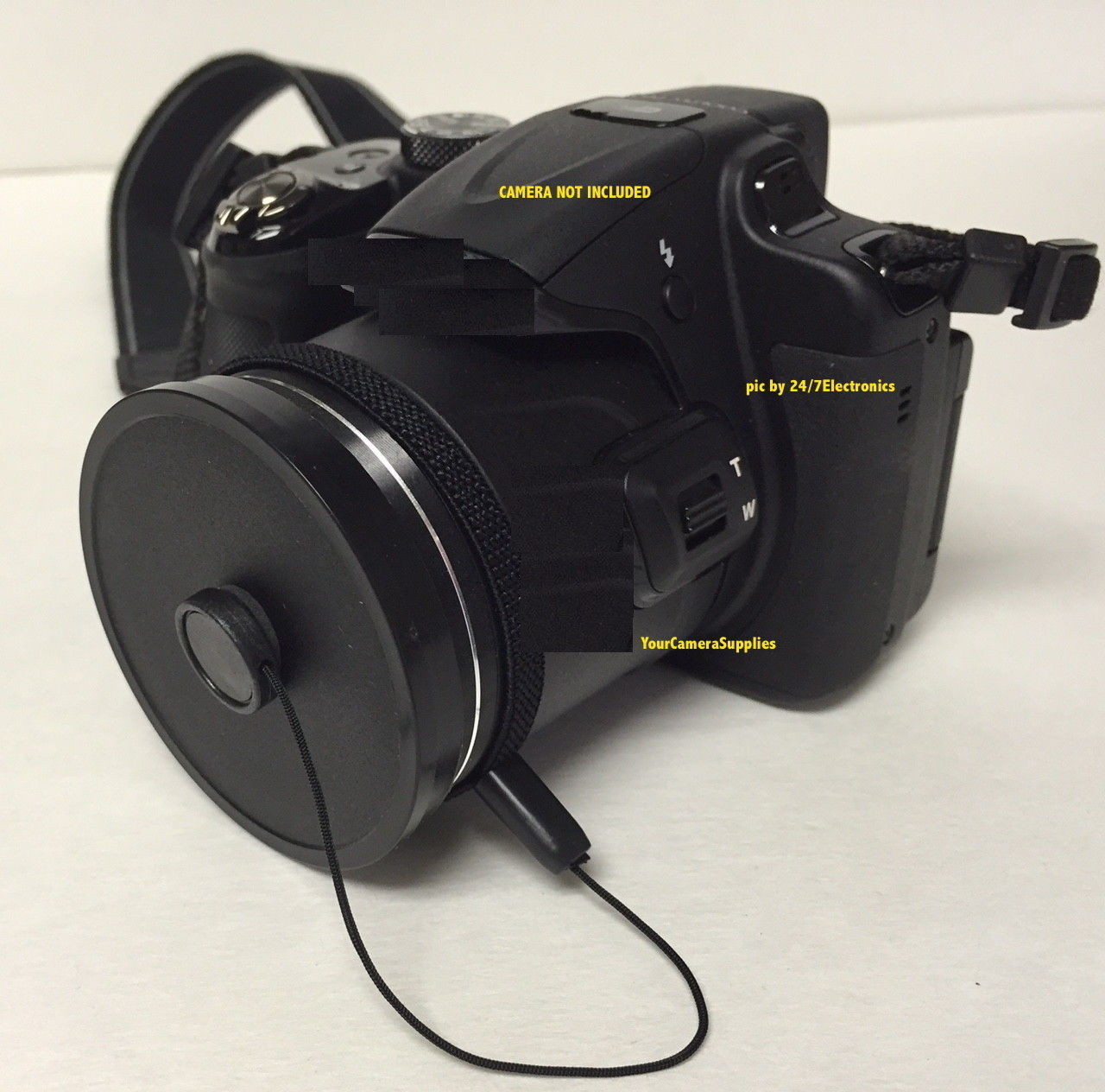 Kaiser Slip-On FRONT LENS CAP 58mm+HOLDER to 58mm outside diamerter aplications