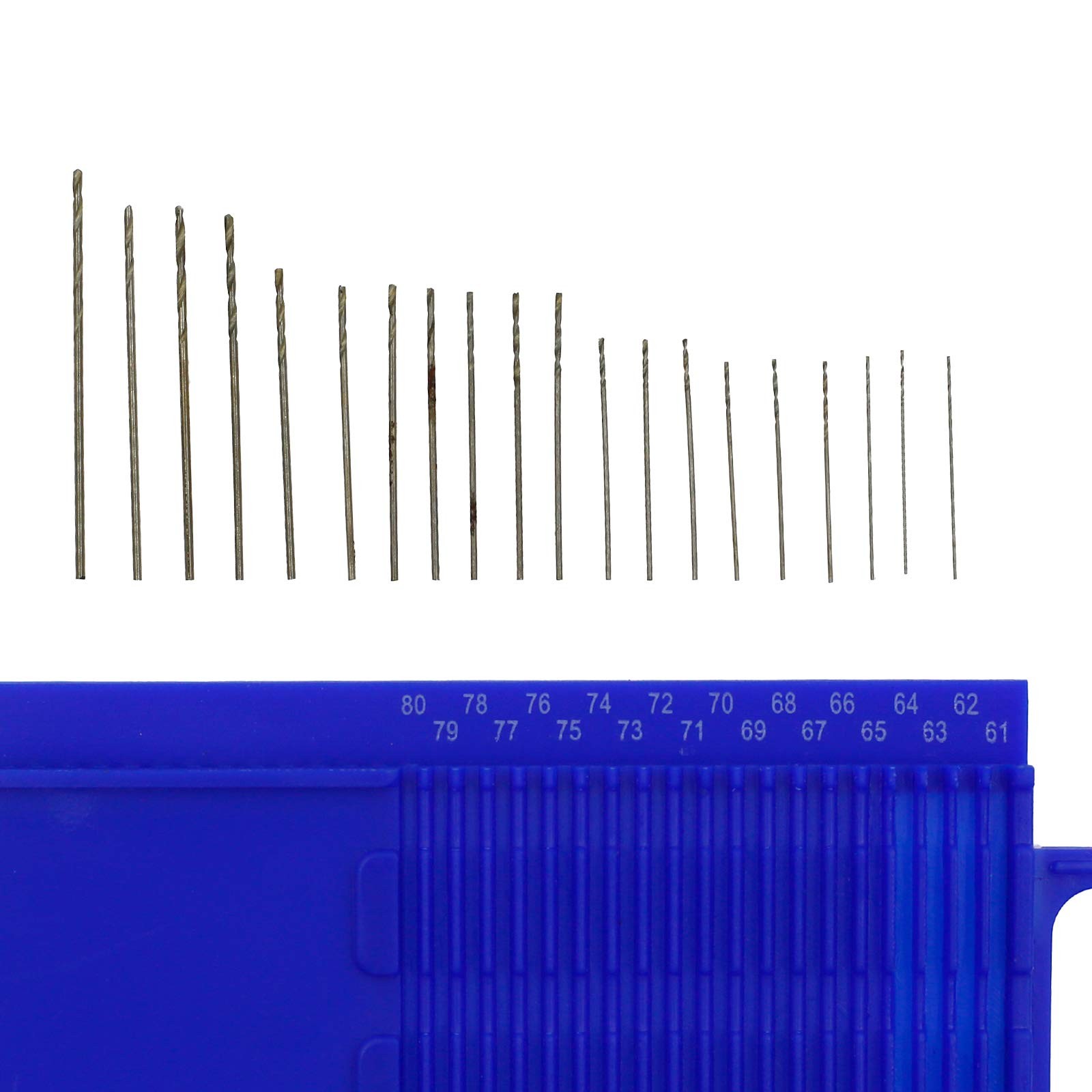 21Pcs Metric Mini Micro Drill Bit Set, HSS Twist Drill Bits with Mini Pin Vis...