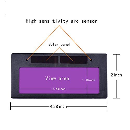 2-Pack Solar Auto-Darkening welding mask Filter Lens, automatic 2 Pack