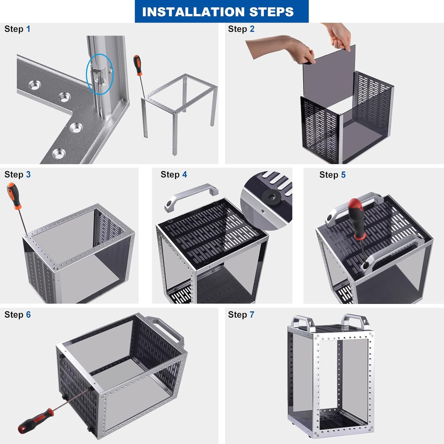 Deskpi Rackmate TT Mini Server Cabinet for Mini PC, Network, Servers, Audio, and
