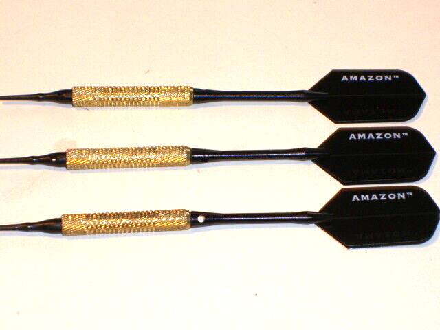 Soft Tip Darts 12 Gram Brass Used with New Aluminum Shafts and Flights #1476