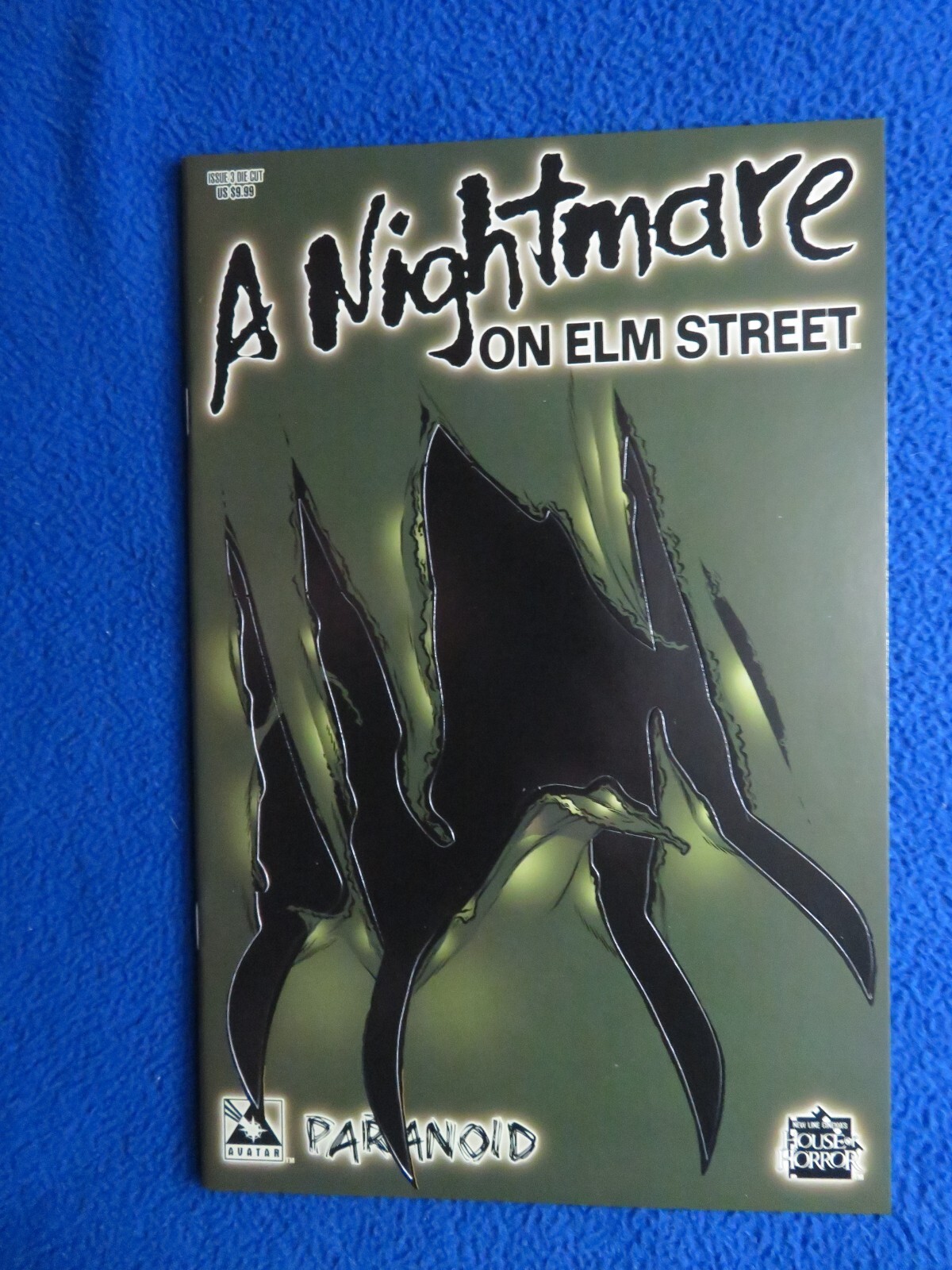 A NIGHTMARE ON ELM STREET  PARANOID #3 DIE CUT VARIANT  2006 AVATAR PRESS
