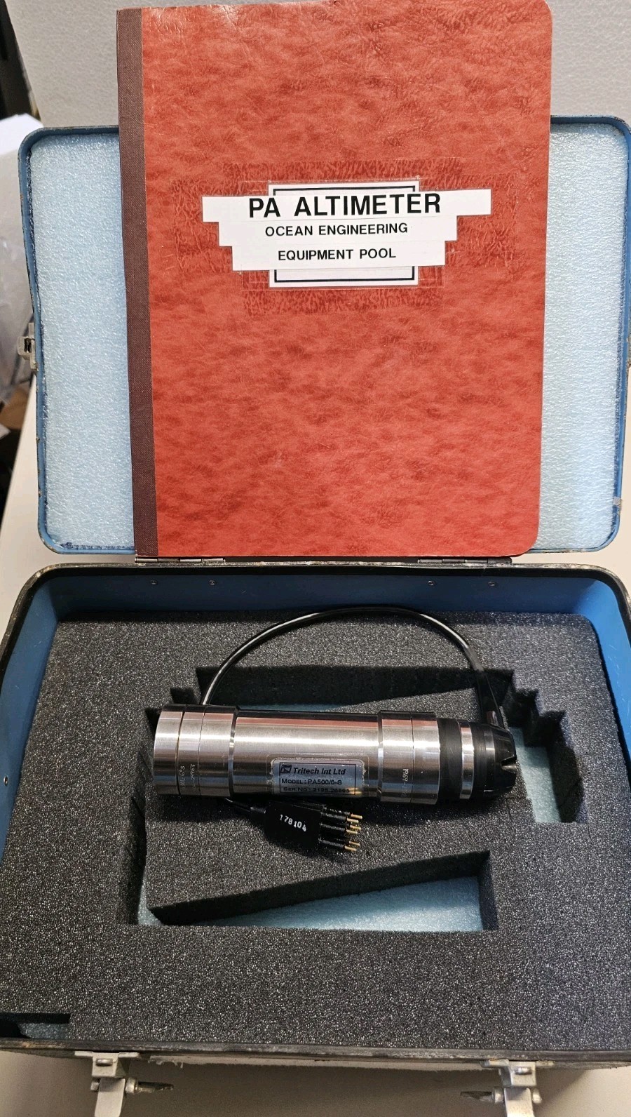 Tritech PA500/6-S Subsea Altimeter SS-316 4000m Sonar RS232 Kit w/ UW APL Schem