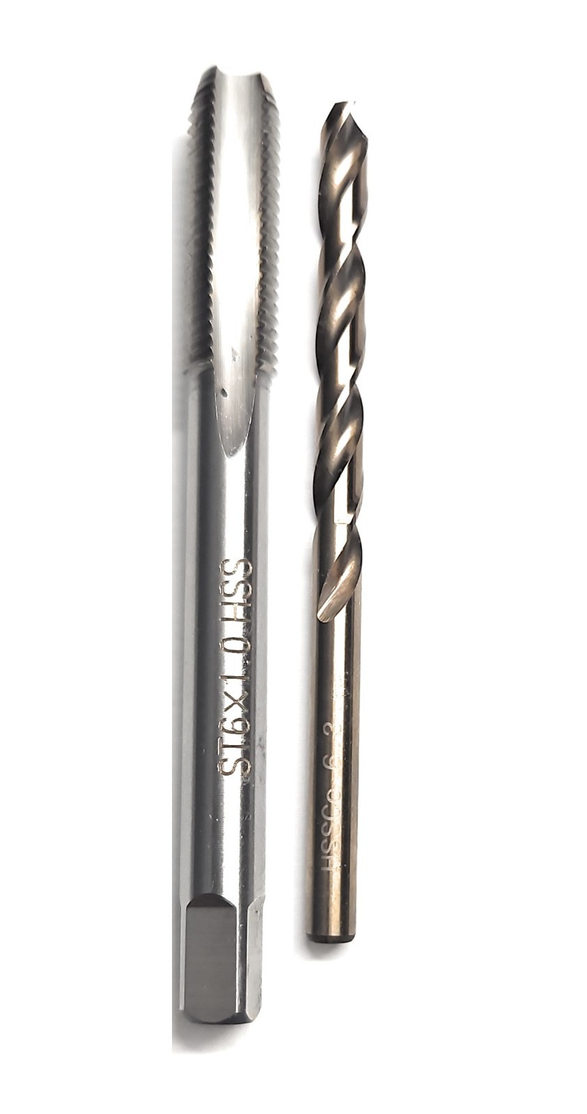 6x1.0 Tap and 6.3mm Drill Bit Kit for the 6x1.0 Heli Coil Repair Kit