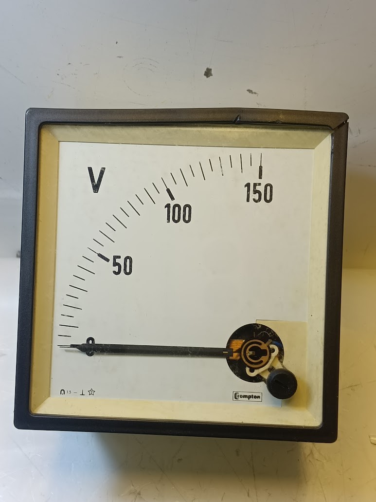 Crompton Volt Meter FSD 0-150VDC SCA Marine Store Spare Genuine