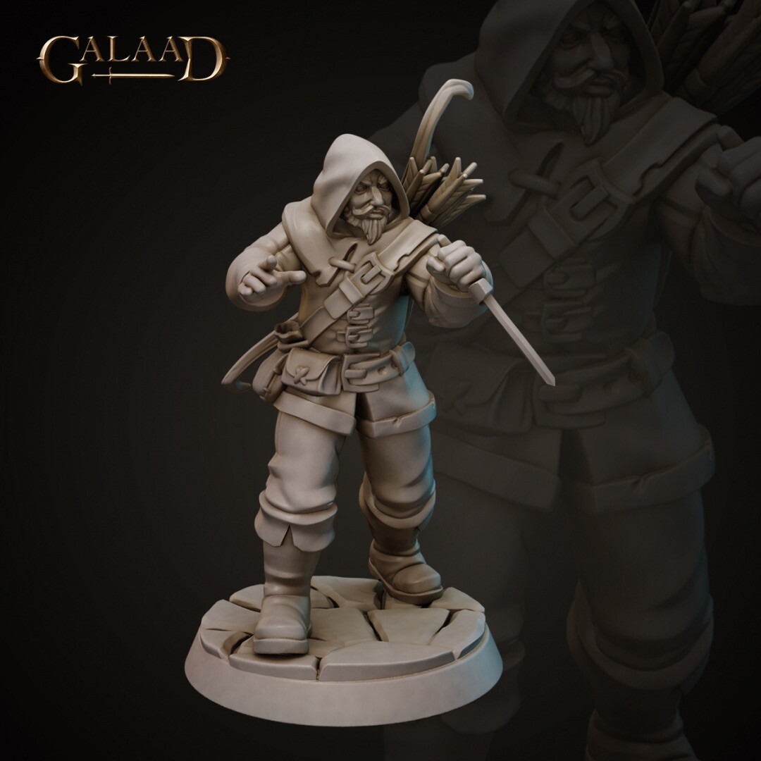Bandit Ranger, Galaad Miniatures, DND Human Ranger