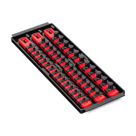 Ernst Manufacturing 8490 Sockettray, Red, Plastic, 147/8In, 1Pk