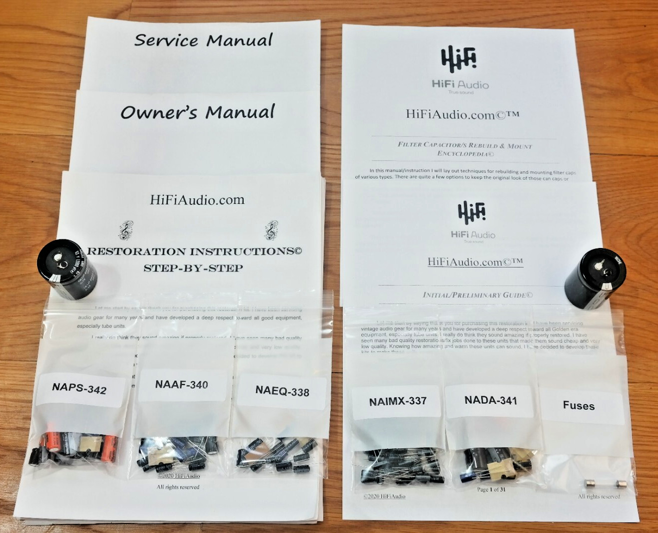 Onkyo TX-4500 rebuild restoration recap upgrade kit repair filter capacitor