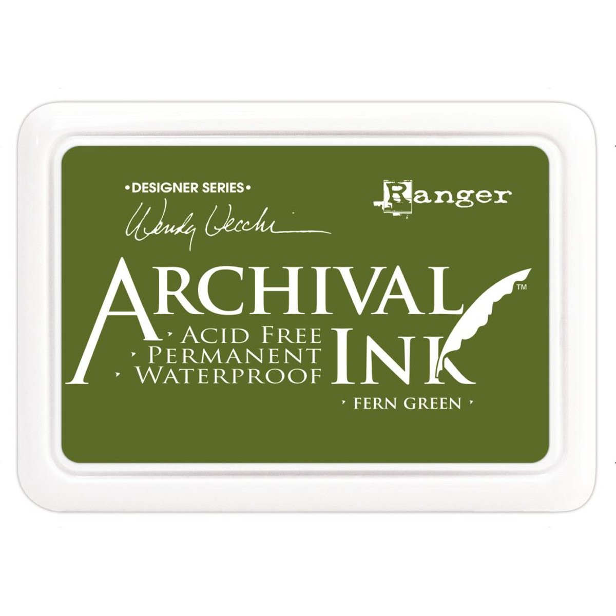 Wendy Vecchi Fern Green Archival Ink Pad Acid Free Waterproof Stamping Ink