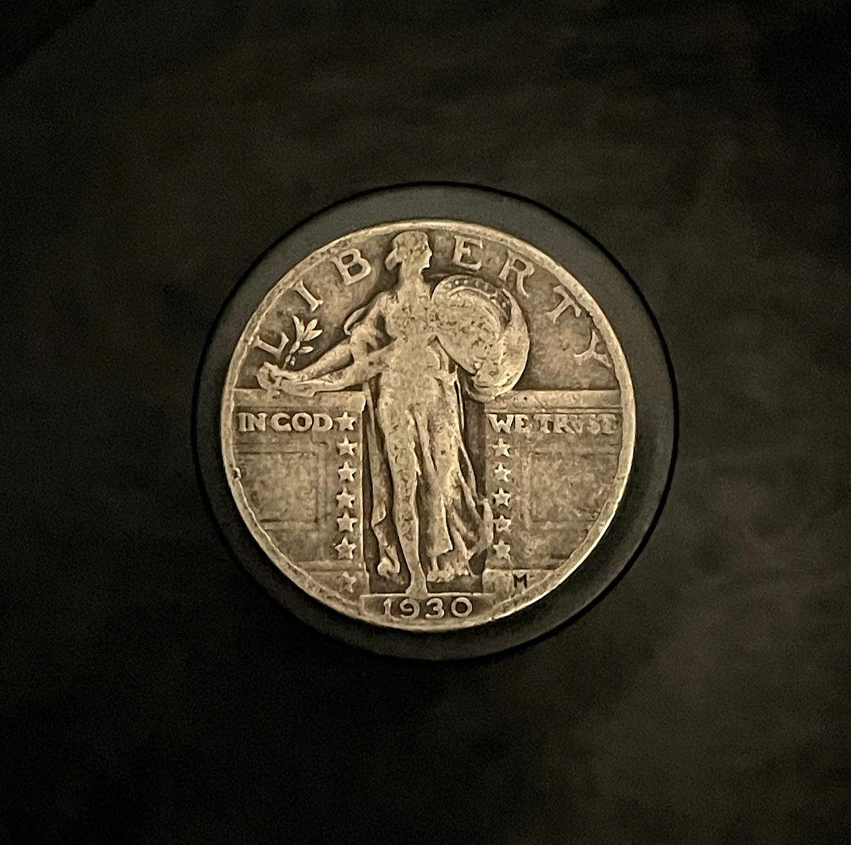 1930 SILVER Standing Liberty Quarter - Better Date - VF+