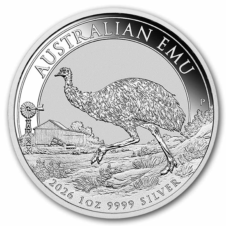 2026 Australia 1 oz Silver Emu BU