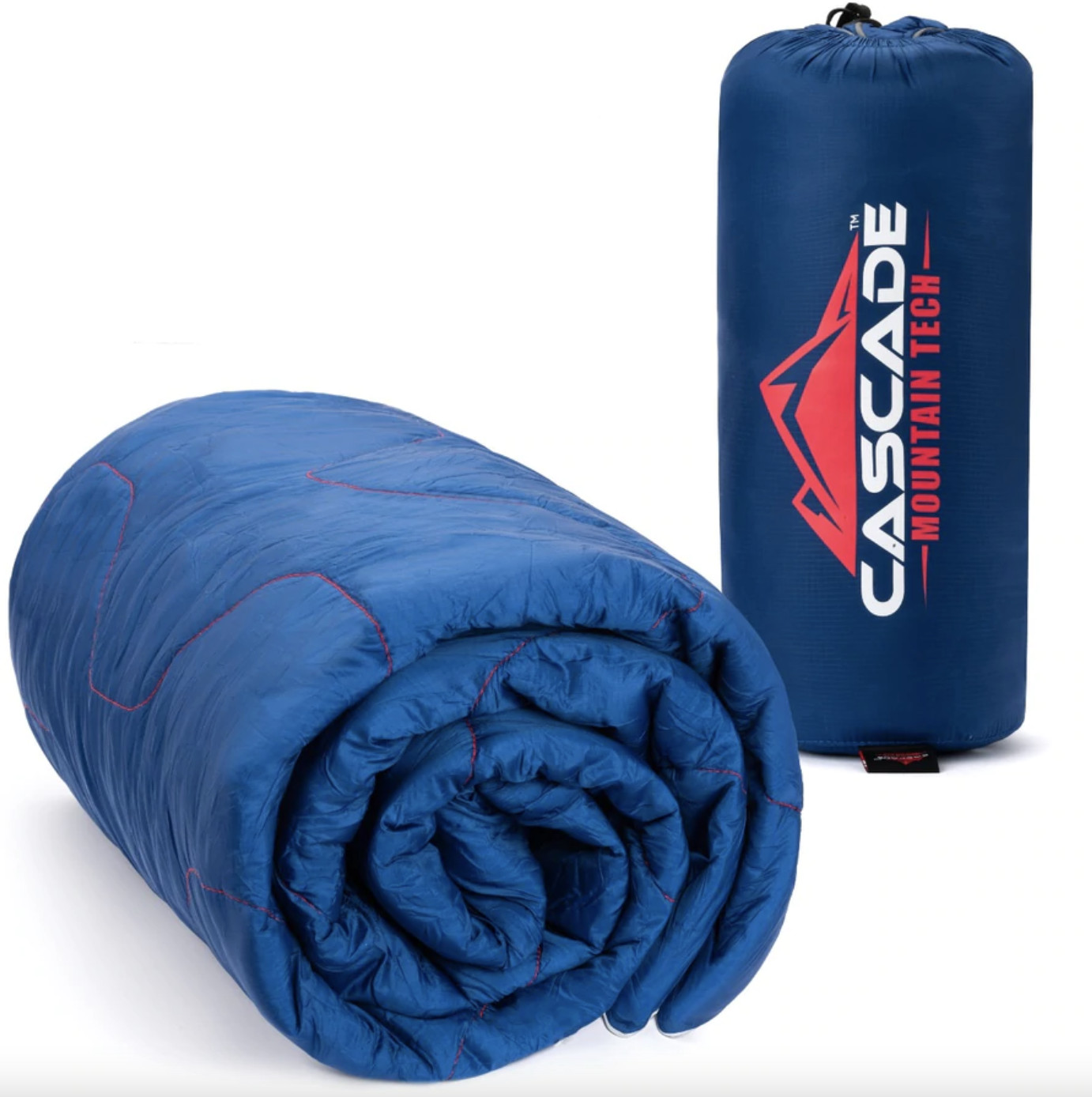 Cascade Mountain Tech Adventure Blanket, Blue, 70" x 60" Brand New