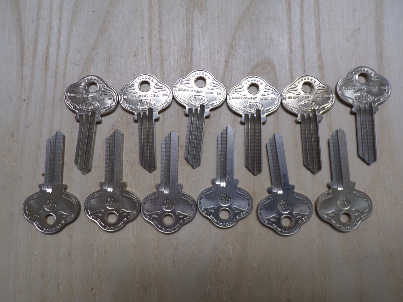 Lot of Vintage Sargent 5 Pin Blanks 1007 KMB Keyway-By ILCO-Fits All L Keyways