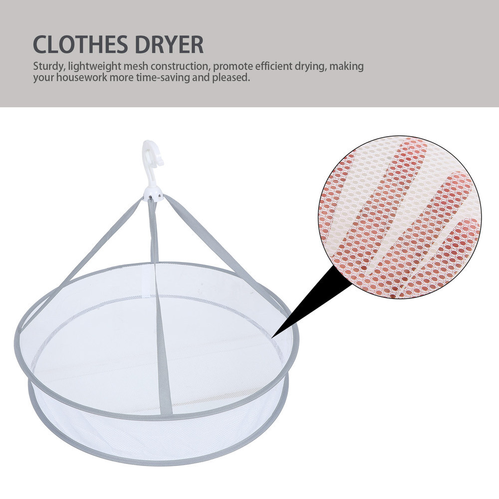 Hanging Drying Laundry Rack Meat Net Sweater Dryer Rack Net Mesh Clothes Basket