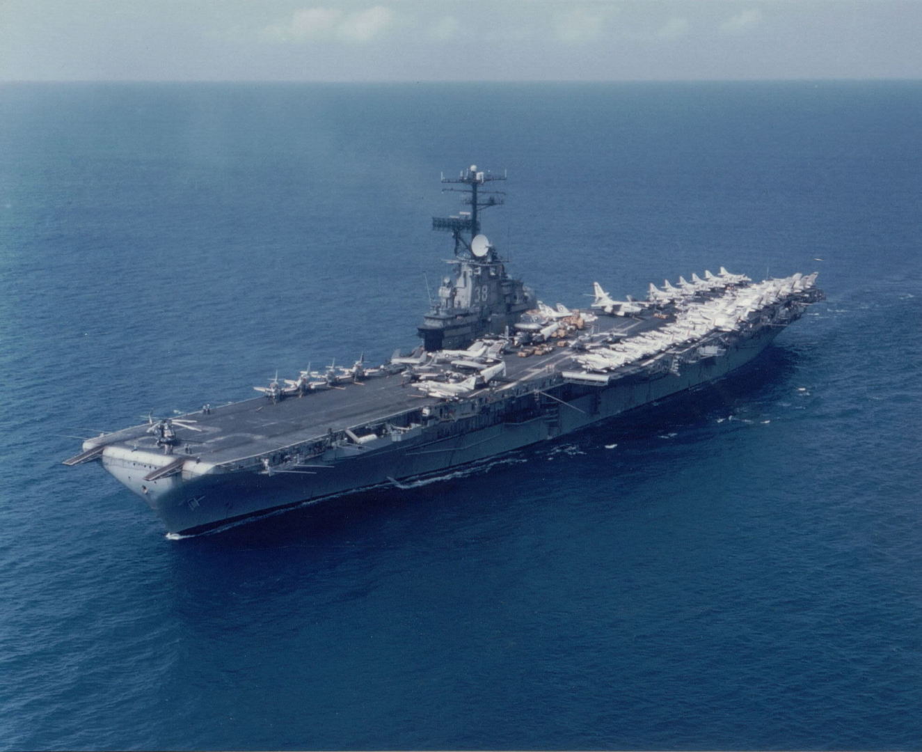USS SHANGRI LA 8X10 PHOTO CVA-38 NAVY US USA MILITARY AIRCRAFT CARRIER SHIP